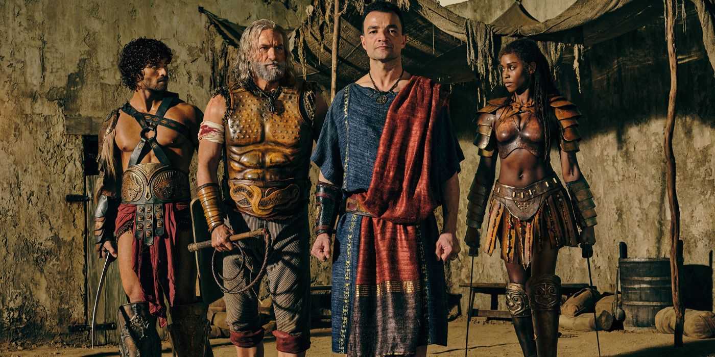 Imaginea cu echipa din Spartacus: House of Ashur