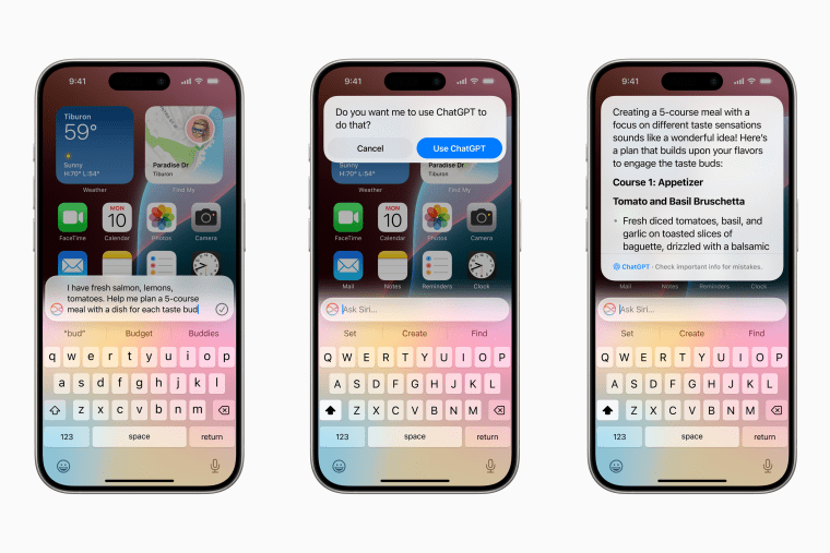 Apple Intelligence și Siri cu ChatGPT