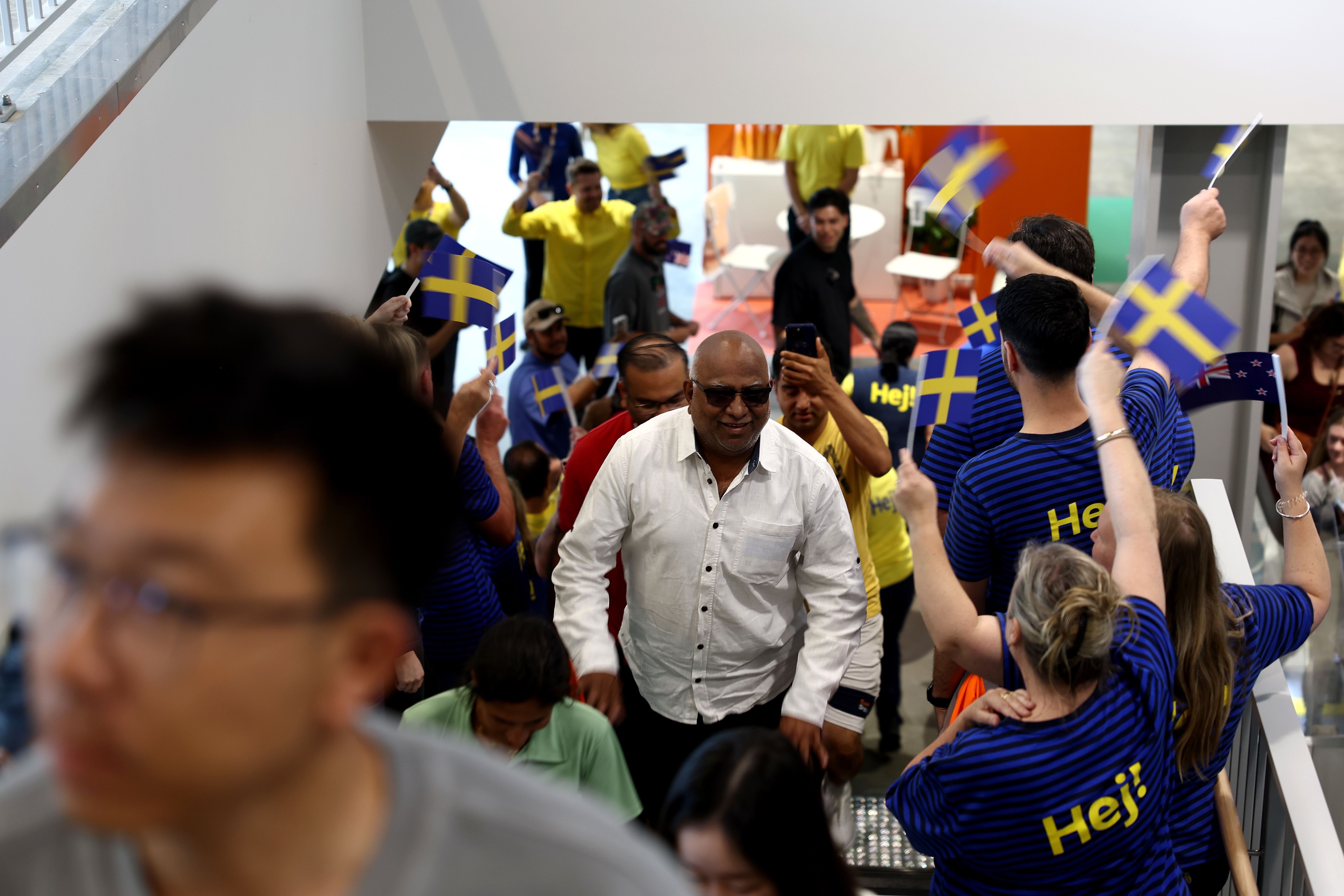 Premierul Christopher Luxon la ceremonia de deschidere