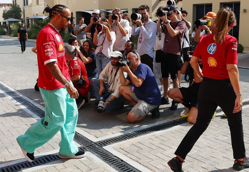 Lewis Hamilton la Ferrari