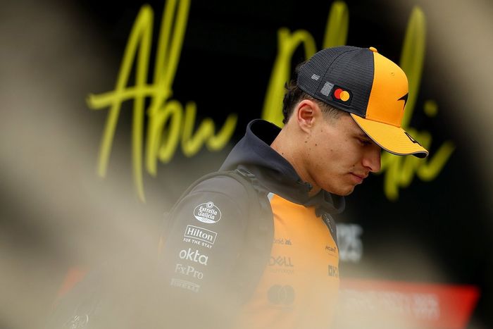 Lando Norris în acțiune la Abu Dhabi